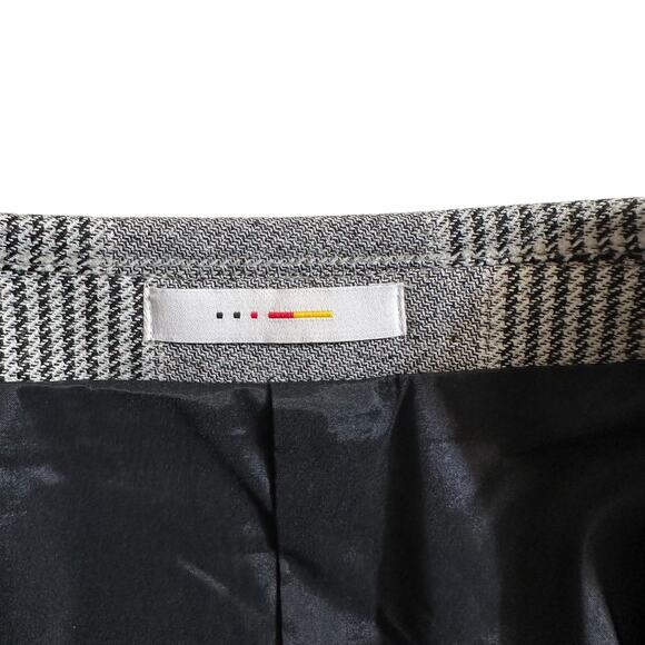 Seig Mens Black and White Plaid Checkered Blazer Houndstooth Large Made in Korea - Picture 13 of 16